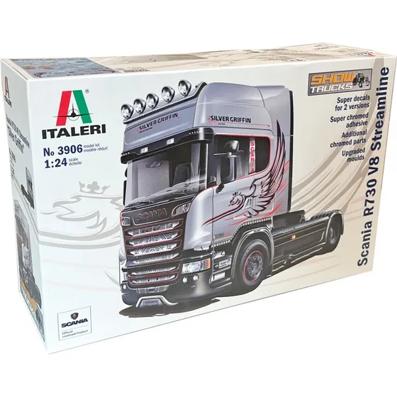 Italeri Scania R730 V8 Streamline 'Silver Griffin' 1:24