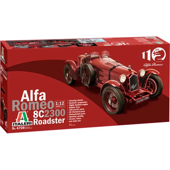 Italeri Alfa Romeo 8C 2300 Roadster 1:12 (32 cm)