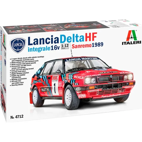 Italeri Lancia Delta HF Integrale 1:12 Sanremo 1989 (byggekit)