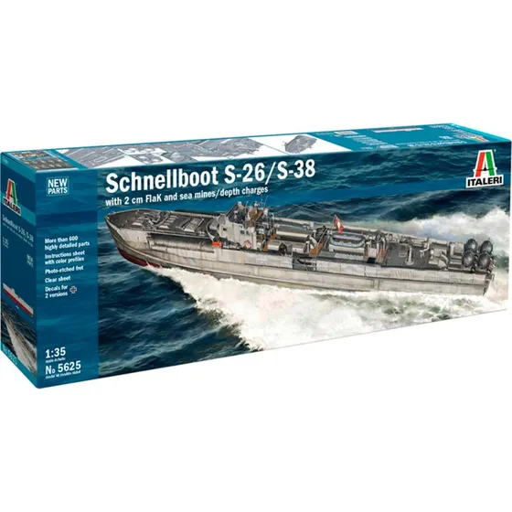 Italeri 1:35 Schnellboot S-26/S-38 modelskib