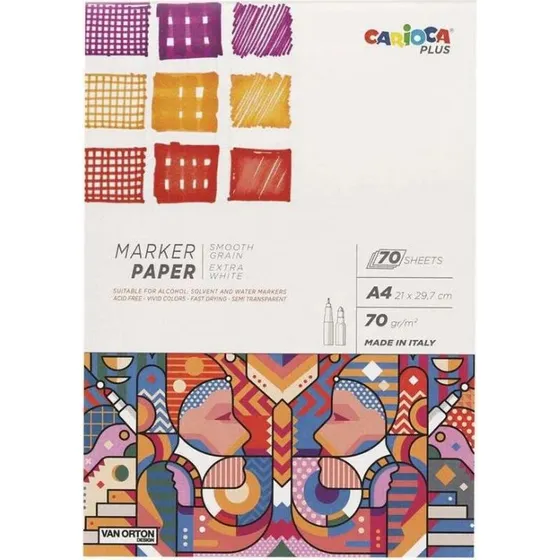CARIOCA Plus Markerblok A4 70 g/m  70 ark