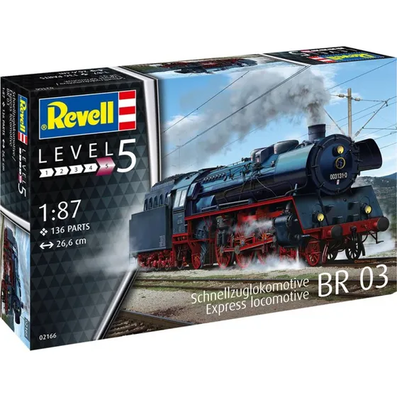 Revell BR 03 ekspreslokomotiv m. tender 1:87 (150 dele, niveau 4)