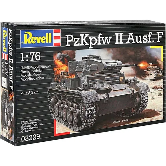 Revell PzKpfw II Ausf. F 1:76 byggesæt (61 dele)