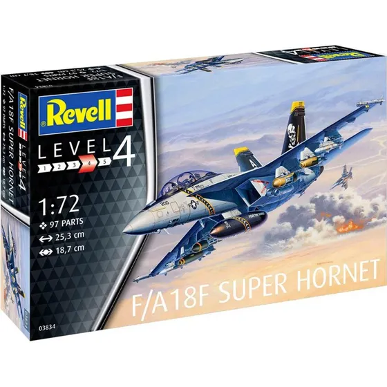 Revell F/A-18F Super Hornet modelfly 1:72 – 97 dele