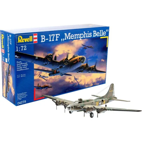 Revell B-17F Memphis Belle modelfly 1:72 (32,5 cm, 235 dele)