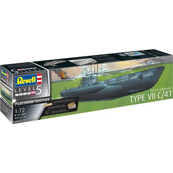 Revell Type VII C/41 tysk ubd model 1:72 (93,4 cm)