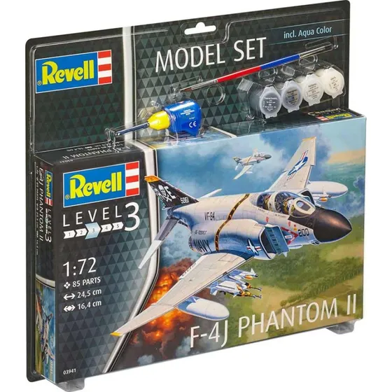 Revell F-4J Phantom II 1:72 - modelst med lim & maling