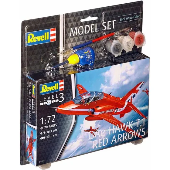 Revell BAe Hawk T.1 Red Arrow, skala 1:72  inkl. lim og maling