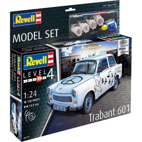 Revell Trabant 601S 1:24 Builders Choice modelbil (138 dele)