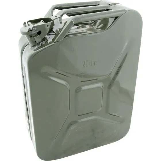 Jeepdunk 20 l grøn - stål benzindunk (E10/CE/UN)