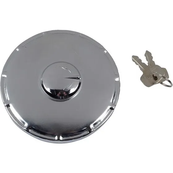 ALLRIDE Tankdæksel chrom til lastbil 80 mm studs, 2 nøgler
