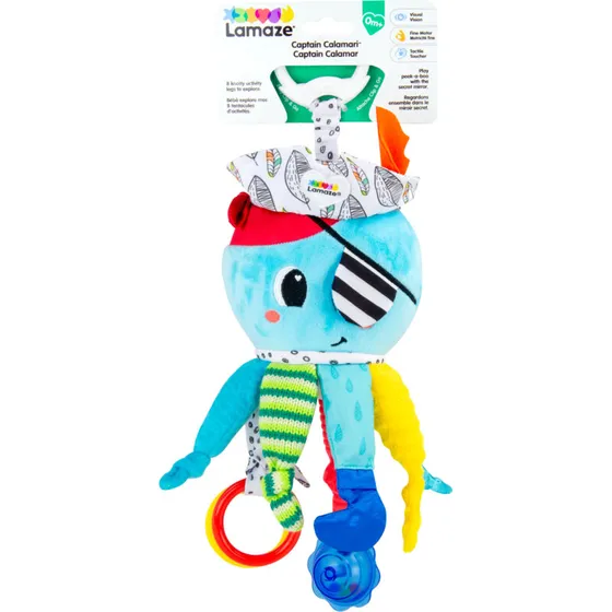 Lamaze Captain Calamari rangle med spejl og klips