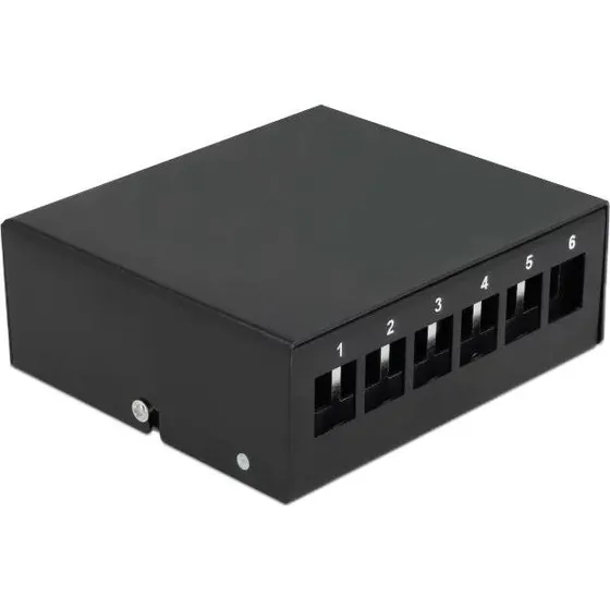 DeLOCK Keystone Patch Panel 6‑port sort