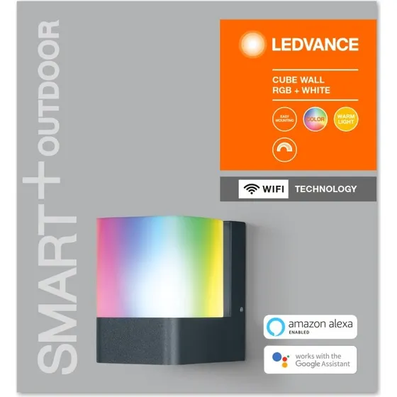 LEDVANCE Smart+ Udendørs Cube RGBW 10W WiFi – Grå