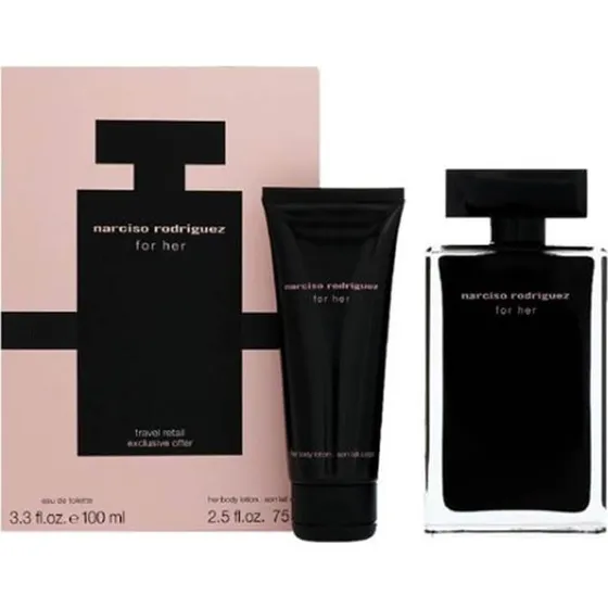 Narciso Rodriguez For Her Gavest EDT 100 ml + Body Lotion 75 ml