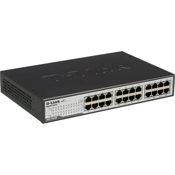 D-Link DGS-1024D 24-port Gigabit ikke-administreret switch