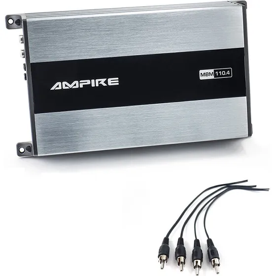 Ampire MBM110.4-2G 4-kanals Class D forstærker, op til 880W