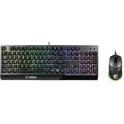 MSI Vigor GK30 Combo USB gamingtastatur og mus, sort
