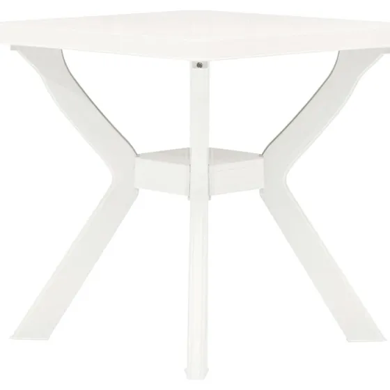 vidaXL Bistrobord 70x70x72 cm plast, hvid