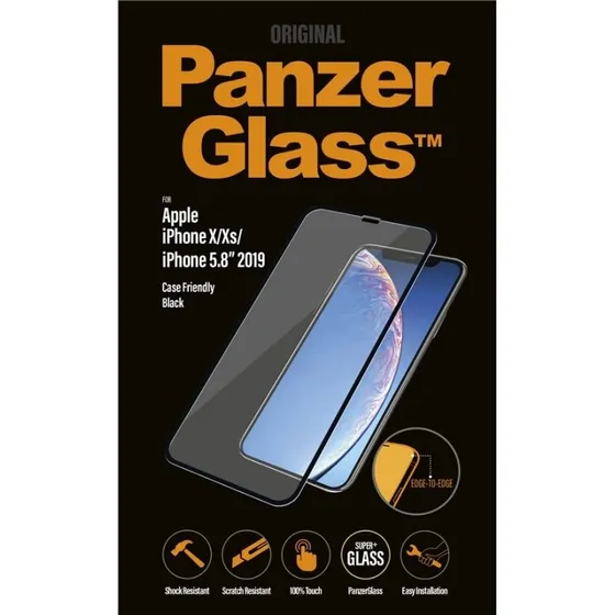 PanzerGlass Case Friendly sort til Apple iPhone 11 Pro/X/XS
