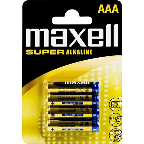 Maxell Super Alkaline LR03 (AAA) 1,5V 4-pak