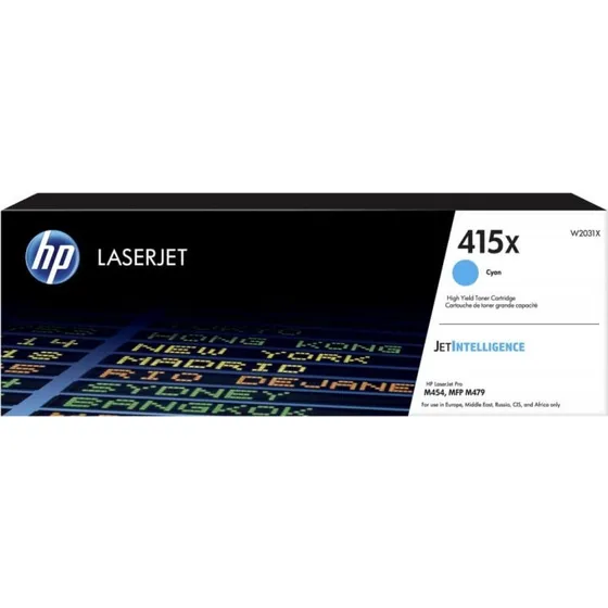 HP Toner W2031X (415X) Cyan, Hj kapacitet