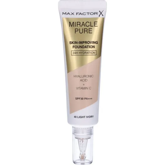 Max Factor Miracle Pure Skin-Improving Foundation 40 Light Ivory 30 ml
