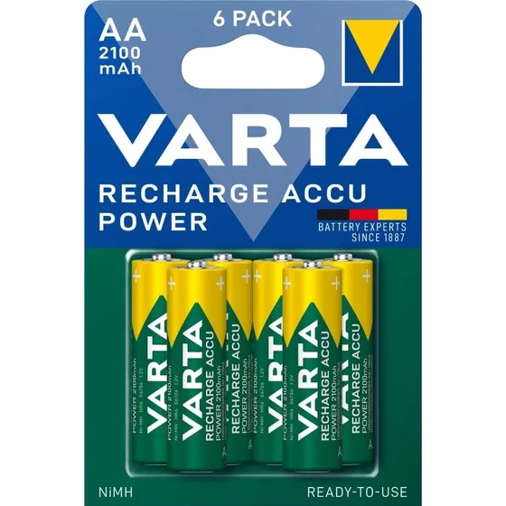 Varta Recharge Accu Power AA 2100 mAh - 6-pak