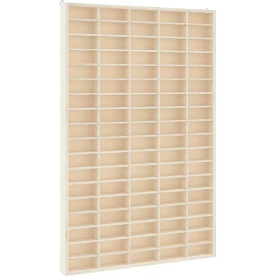 vidaXL vghngt sttekasse i tr 50x4,5x79 cm, 90 rum