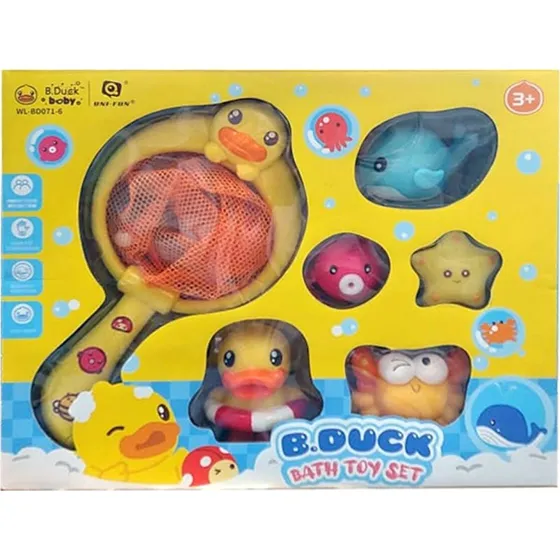 B. Duck badest med 5 badedyr og sugekop