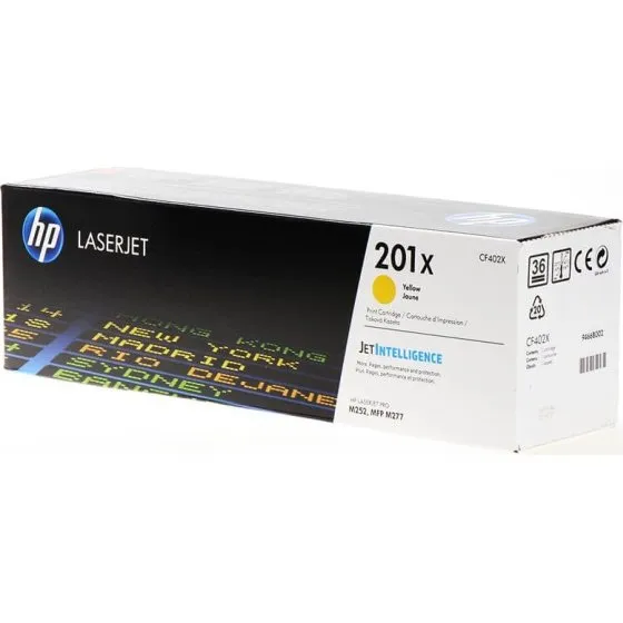 HP Toner CF402X (201X) Gul  2.300 sider