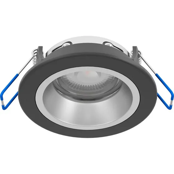 EGLO YEBRA-Z indbygningsspot Connect-Z, sort/sølv, RGB & Tunable White