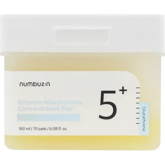 Numbuzin No.5+ Vitamin-Niacinamide Pads 180 ml / 70 stk