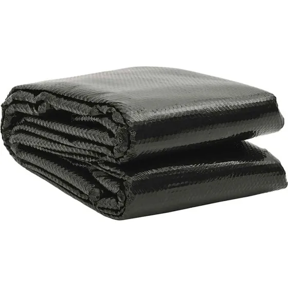 vidaXL poolovertrk 600 x 300 cm PE sort