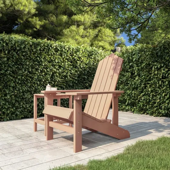 vidaXL Adirondack-havestol HDPE - Brun