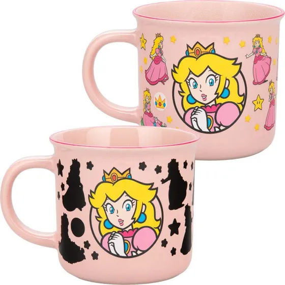 Paladone Princess Peach varmekrus 350 ml - lyserød