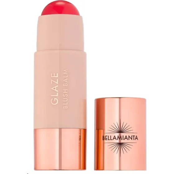 Bellamianta Glaze Blush & Glow Balm - Poppy, 5 g