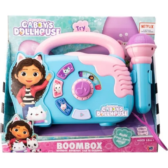 Gabby's Dollhouse Boombox med mikrofon