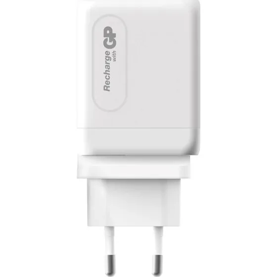 GP GaN PD Vægoplader 65W – 2xUSB-C + USB-A, Rejseadaptere