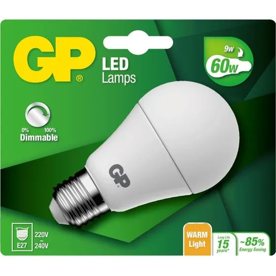 GP LED Classic E27 dæmpbar 9W (60W) 806 lm