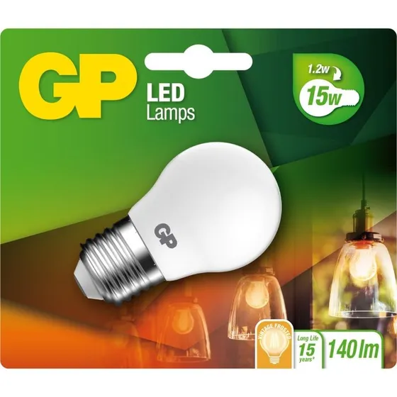 GP LED Filament Frozen Mini Globe E27 1,2W (15W) 136 lm