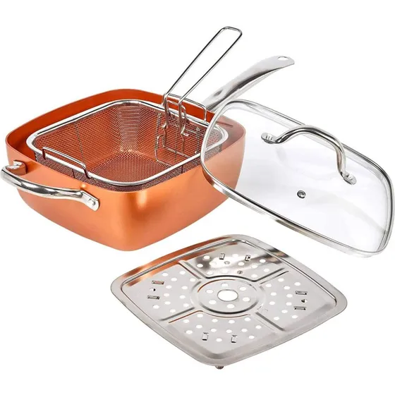 InnovaGoods Copper 5-i-1 sauterpande 24 cm  kobber