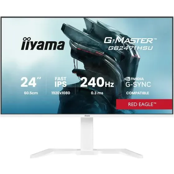 iiyama GB2471HSU 24" Fast IPS 240Hz FHD - Hvid