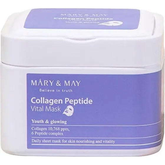 Mary&May Collagen Peptide Vital Mask, 30 stk