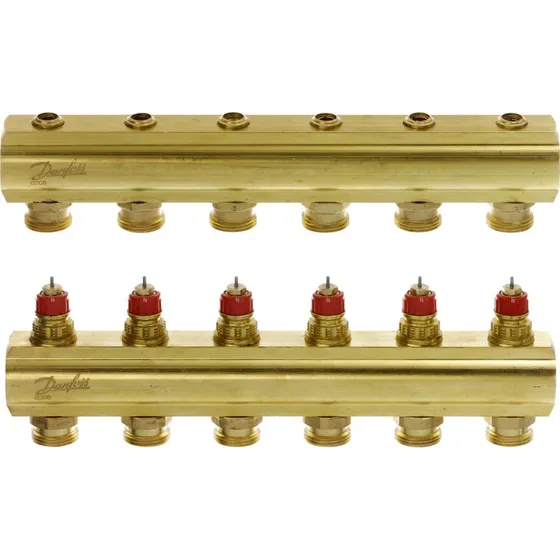 Danfoss FHF gulvvarmemanifold 6+6