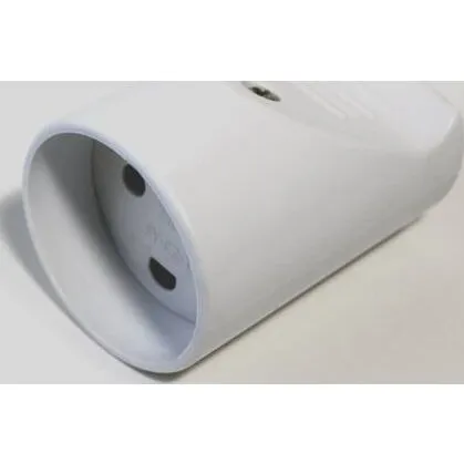 Universal Forlngerled 16A uden jord, hvid, IP20