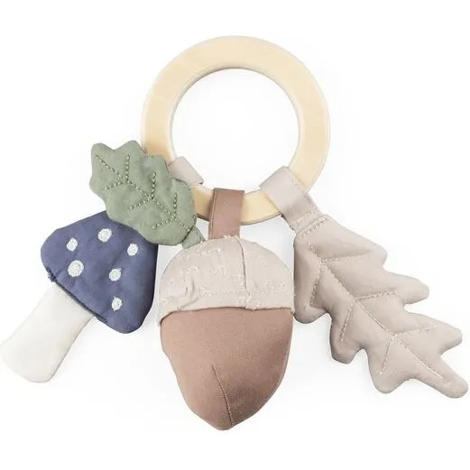 Sebra Rangle - Blad/Svamp/Agern (Økologisk bomuld, FSC træ)