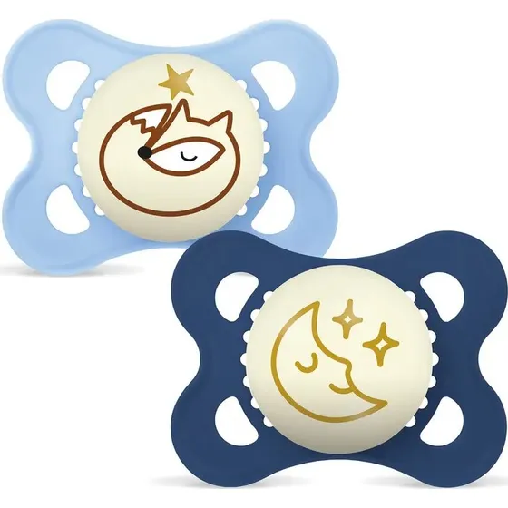 MAM Original Night Silk 0-6 m 2-pak  bl