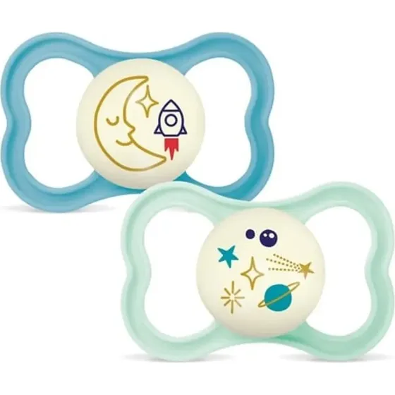 MAM Air Night Silk 2-pak 6-16 m, bl