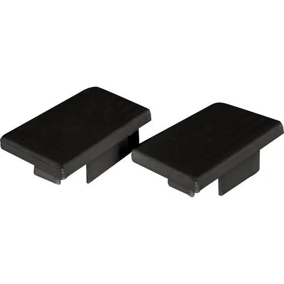 Art Endestykke Low sort, 2 stk